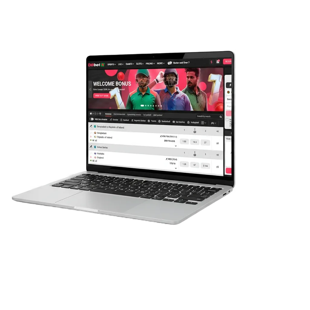 DBBet desktop app on Windows and macOS with sports betting, live casino, roulette and slots, free download for smoother play.